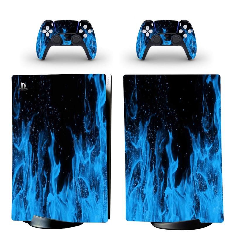 Full-Body Vinyl Skin Decal Wrap for PS5 Digital Edition Console - Includes Two Free Controller Stickers - PS5 Digital Accessories - Gaming Console Protection