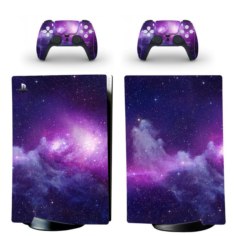 Full-Body Vinyl Skin Decal Wrap for PS5 Digital Edition Console - Includes Two Free Controller Stickers - PS5 Digital Accessories - Gaming Console Protection