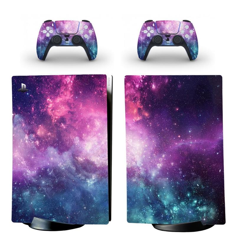 Full-Body Vinyl Skin Decal Wrap for PS5 Digital Edition Console - Includes Two Free Controller Stickers - PS5 Digital Accessories - Gaming Console Protection