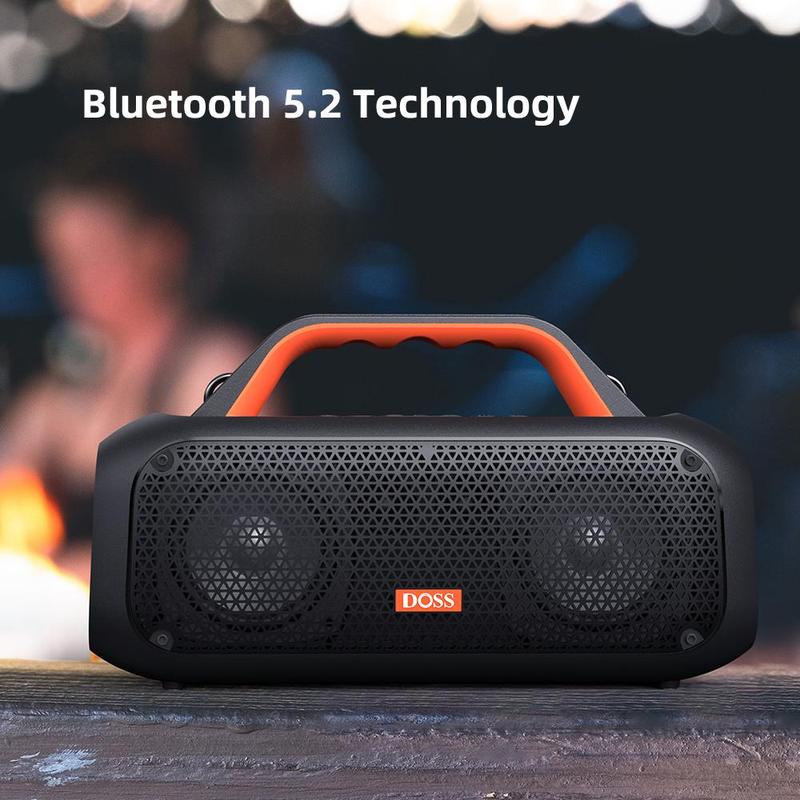 Extreme Boom Outdoor Speaker with IPX6 Waterproof,60W Mighty Sound,Deep Bass,30H Playtime,Portable Waterproof Bluetooth Speaker,Audio,Smartphone