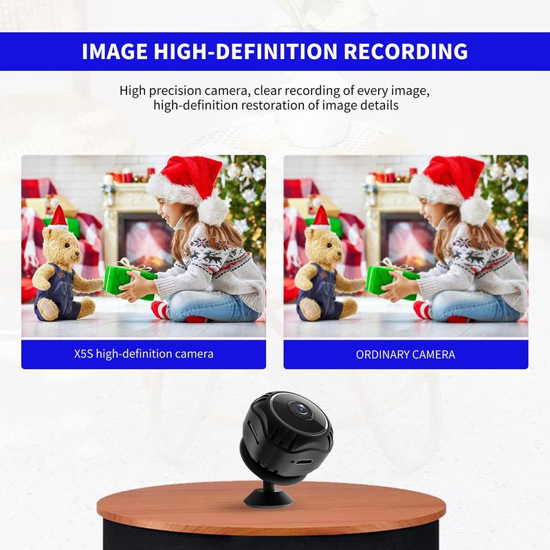 Wireless Camera, USB Rechargeable Smart Wireless Camera with HD Night Vision, Remote APP Real-time Viewing Security Camera