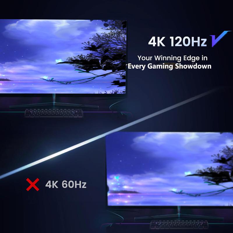 3 Ports 8K HDMI 2.1 Switch 3 in 1 Out 4K@120Hz 8K@30Hz HDMI Switcher Splitter with Remote, Support VRR ALLM Auto-Switching HDR 10 Dolby Vision Avmos, for PS5 4, Xbox, PC, Apple TV HDMI to USB 3.0 Video Capture Card