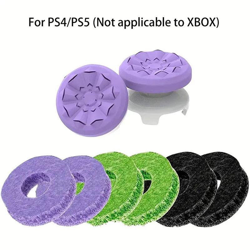 Silicone Aim Assist Rings For PS4 Controller PS5 Controller Switch Pro Controller, Not applicable to XBOX, Enhanced Grip Precision Control With Bonus Performance Thumbsticks, Controller Accessories