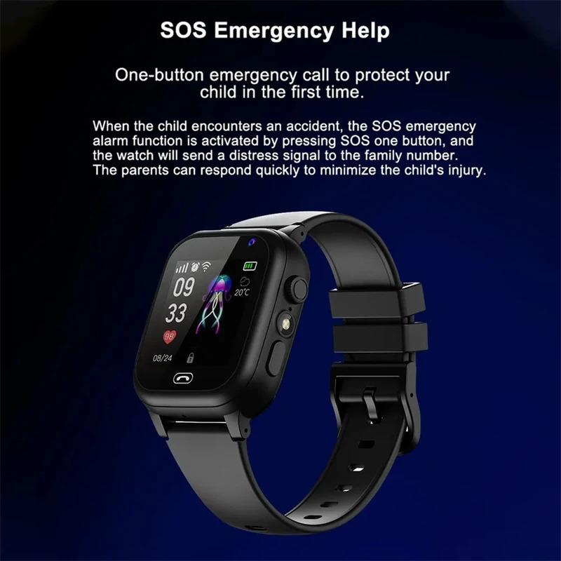 Kids Smart Watch For Children Real Time Positioning Sim Card SOS Phone Call Voice Video Call Footprint Track Waterproof Q15C