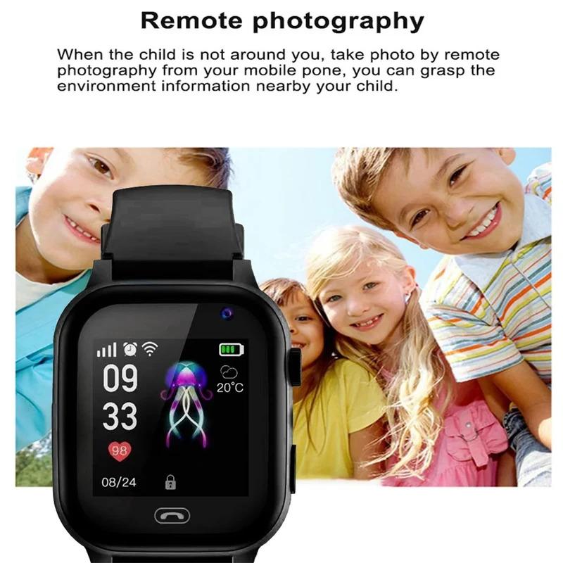 Kids Smart Watch For Children Real Time Positioning Sim Card SOS Phone Call Voice Video Call Footprint Track Waterproof Q15C