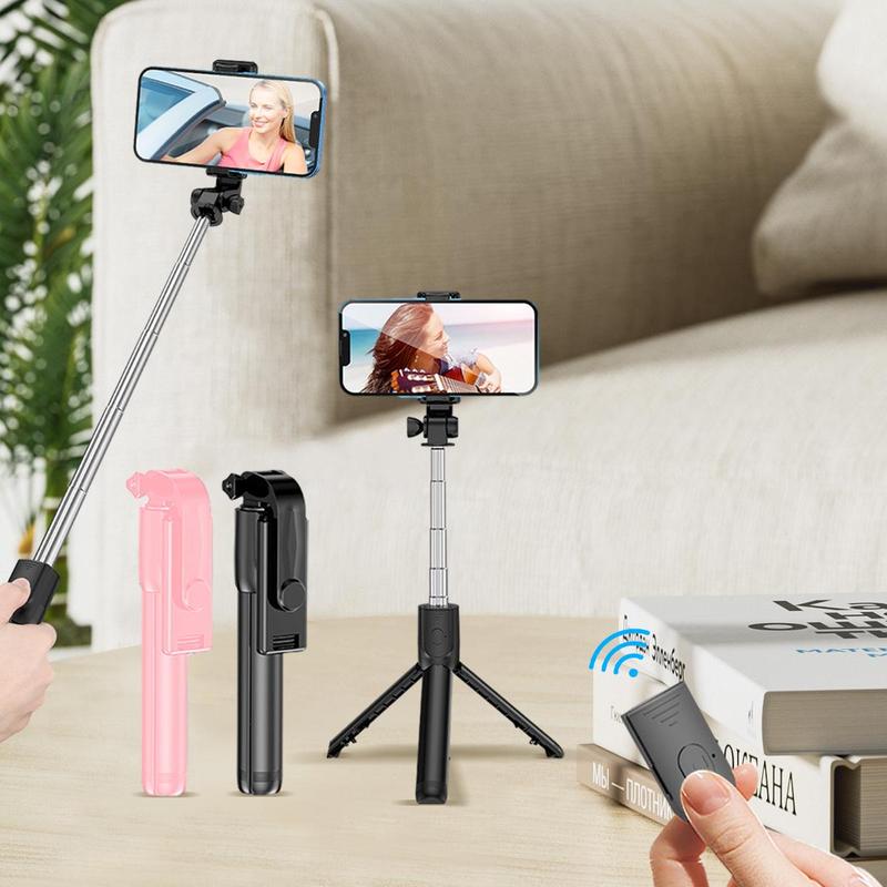 Portable Selfie Stick Tripod, 1 Count 360-Degree Rotatable Live Streaming Selfie Stick with Remote Control, Selfie Accessories for Travel, Outdoor, Party