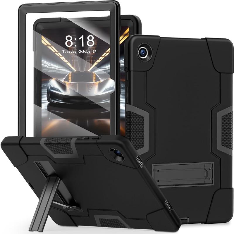 Galaxy Tab A9 Plus Case,Tablet A9 Plus Case with Built-in Screen Protector Kickstand,Hybrid Shockproof Galaxy Tab A9+ Case 11 Inch (SM-X210 X216 X218) Black