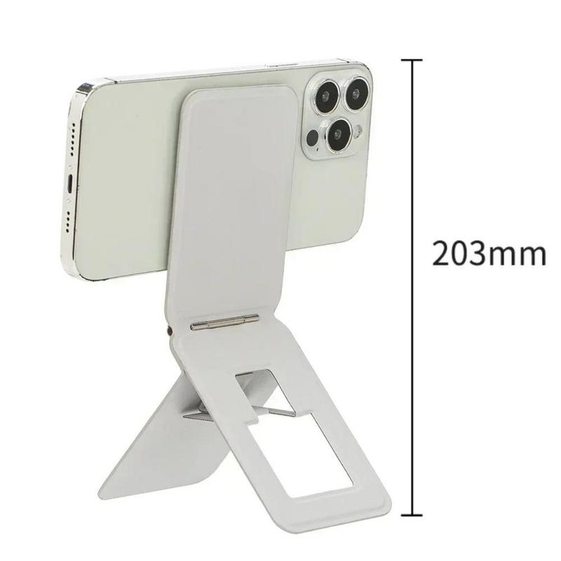 Magnetic Leather Folding Wallet Card Holder Stand Phone Tripod