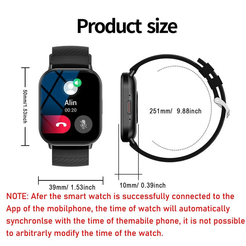 Multifunctional Smart Watch, Fashion Digital Watch with Phone Call & Multi-sports Modes, Sports Watch for Women & Men