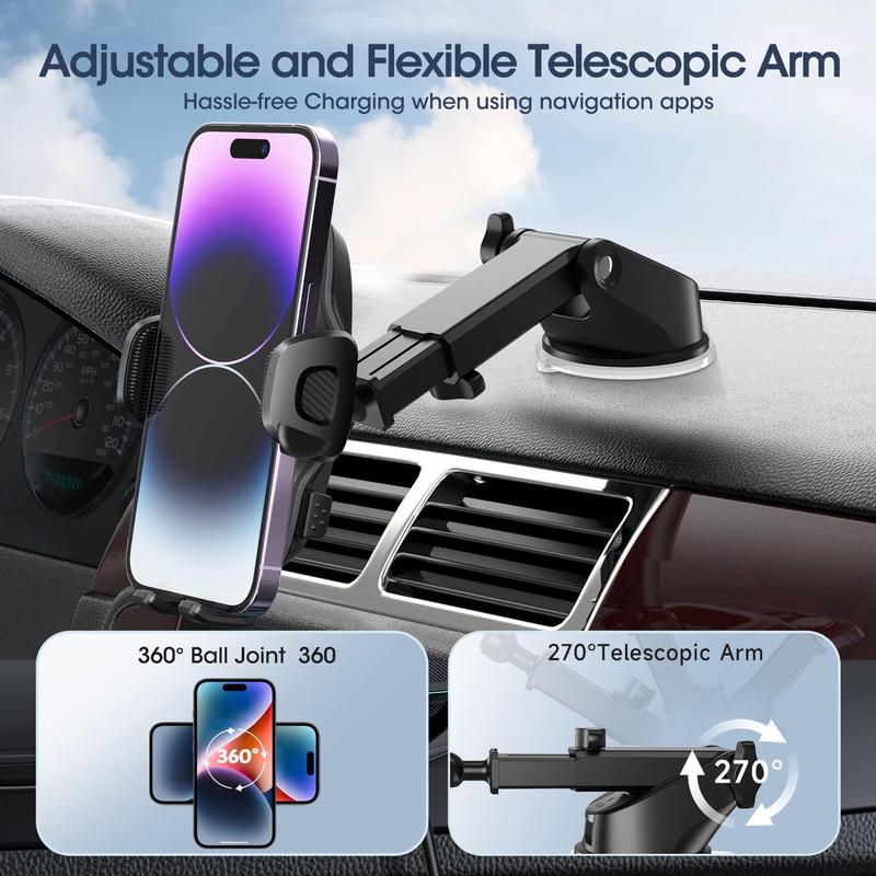 Car Air Vent Phone Holder for Summer Gift, Adjustable Car Phone Stand, Phone Stand for Dashboard, Tablet, 1 Count Universal Car Phone Holder Mount for iPhone Samsung, Phone Accessories