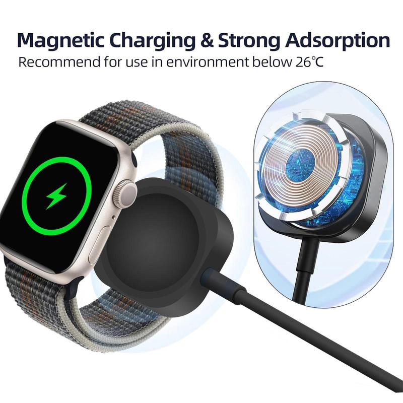 USB C Watch Charger, 3.28ft Watch Charging Cable, Watch Charging Data Cable, Watch Charging Accessories for Apple Watch