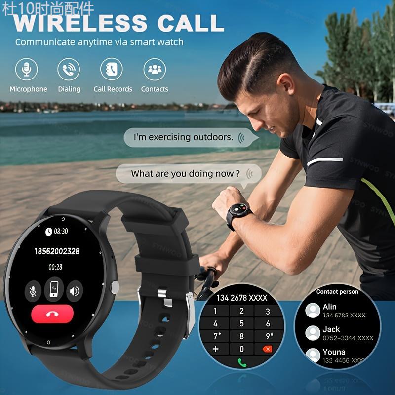 Men's Smart Watch, Fitness Tracker, Real-time Activity Tracker, Sleep Monitoring, Pedometer, Distance, Calories Smartwatch For Android IPhone