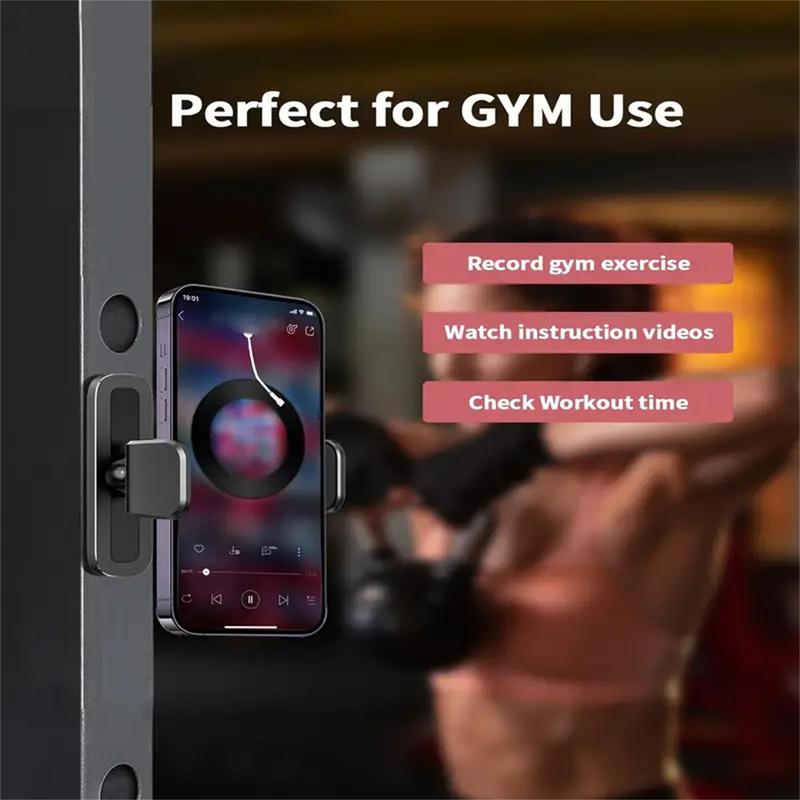 Gym Magnetic Phone Holder, 360 Adjustable, Compatible with 4.7-6.5