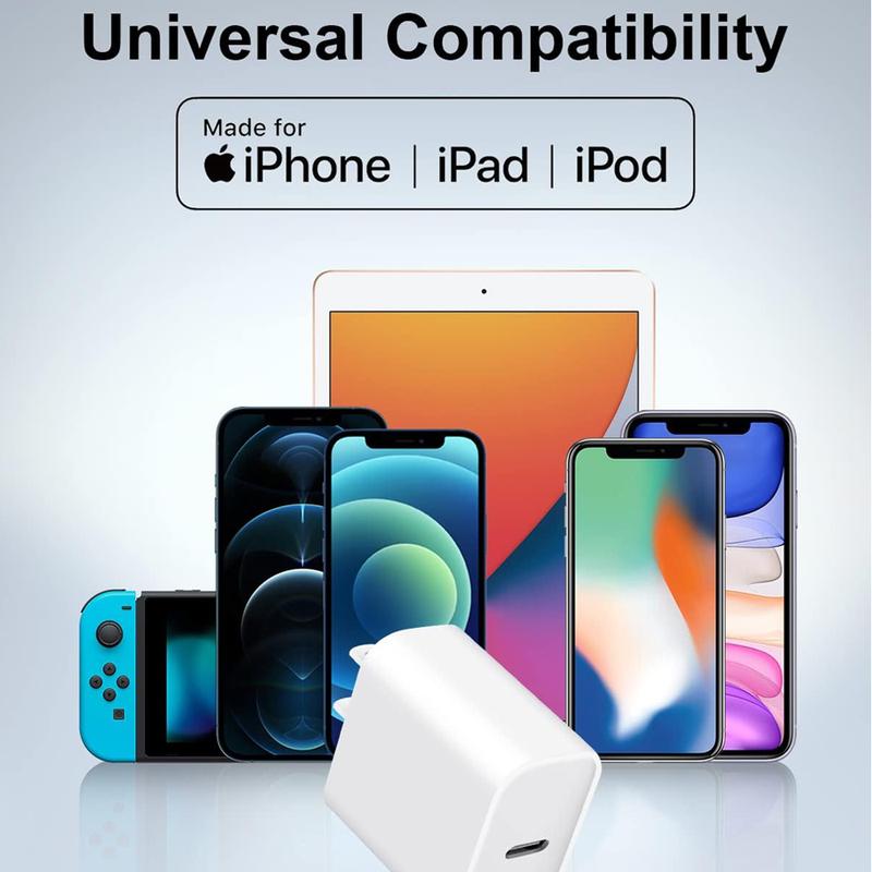 A partner of iPhone 16 outdoor goods  Essential Christmas Gifts   2pcs Charger Block 20W PD Power Adapter Cube Plug For iPhone ipad Android iphone charger fast charging ，A partner of iPhone 16，Home goods，Essential Christmas Gifts