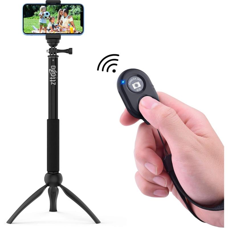 Wireless Camera Remote Shutter for Smartphones (2 Pack),  Wireless Phone Camera Remote Control Compatible with iPhone Android Cell Phone - Create Amazing Photos and Selfies, Wrist Strap Included