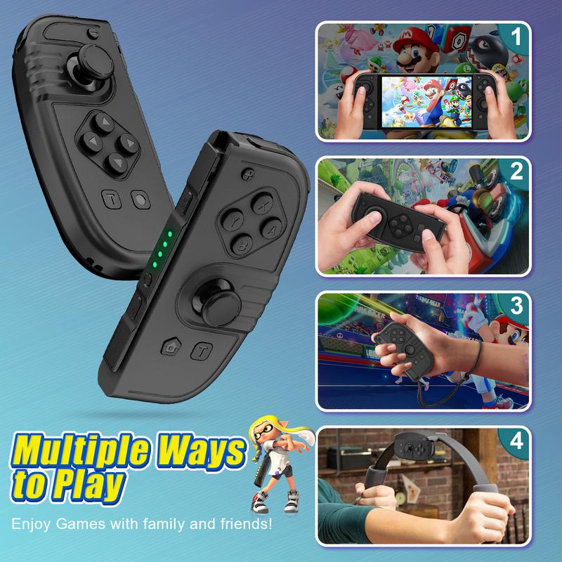 Switch Controller for Nintendo Switch, JoyPad L R Switch Controllers Compatible with Nintendo Switch Lite OLED (Black)