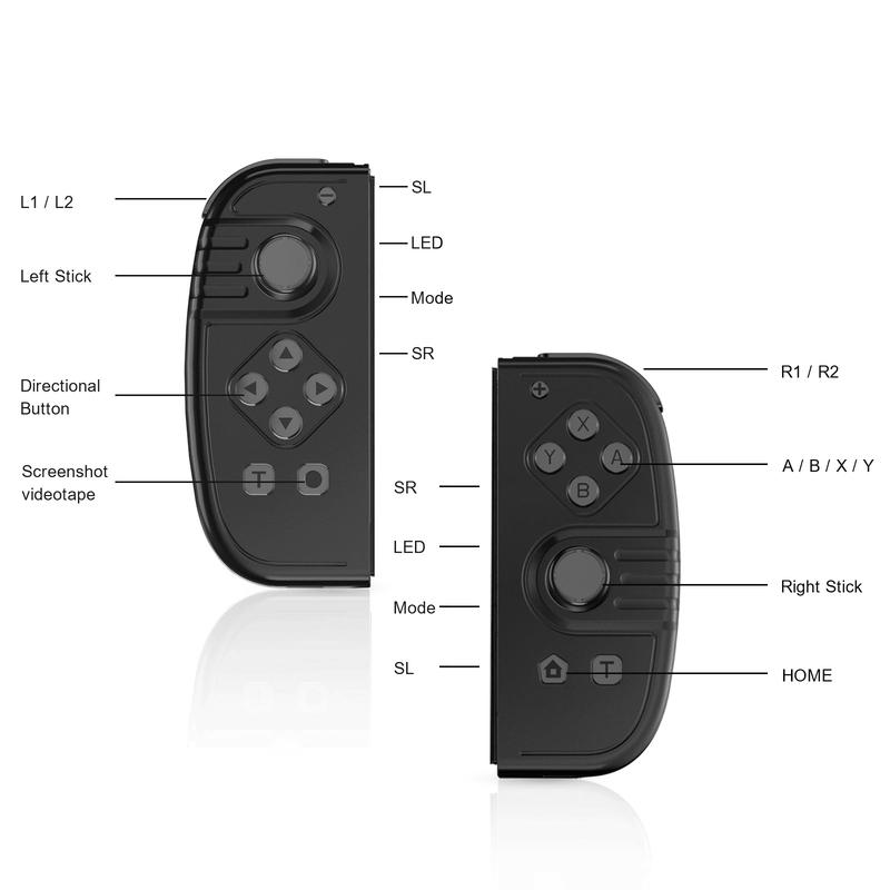 Switch Controller for Nintendo Switch, JoyPad L R Switch Controllers Compatible with Nintendo Switch Lite OLED (Black)