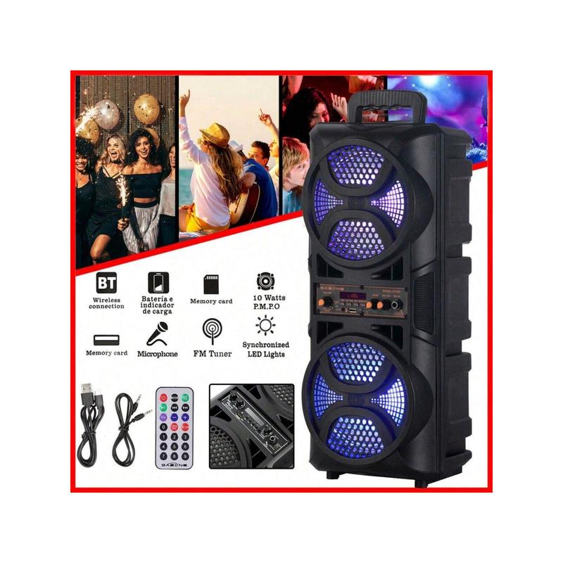 3000W Portable Bluetooth Speaker Sub Woofer Heavy Bass Sound System Party+Remote