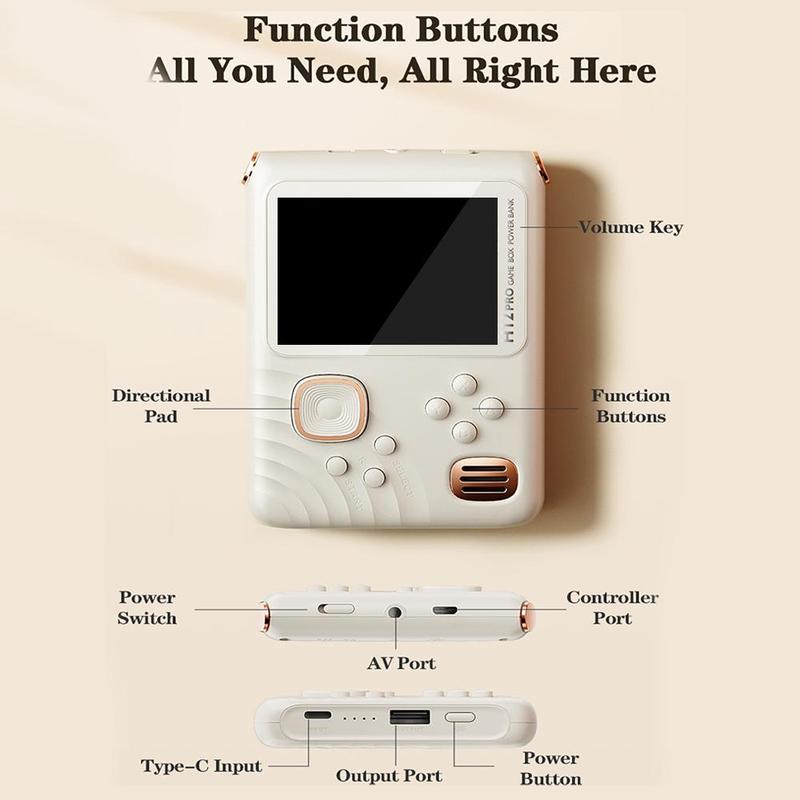 Rechargeable Retro Handheld Game Console with 1000 Classic Games, 3.5-inch Screen Handheld Game Console, Portable Gaming Console