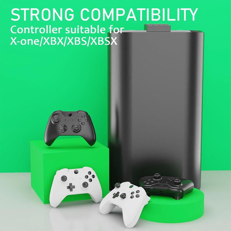 Rechargeable Battery Pack with Type-C to Micro USB Charging Cable, Controller Battery Pack for Xbox One XBX XBS XBSX