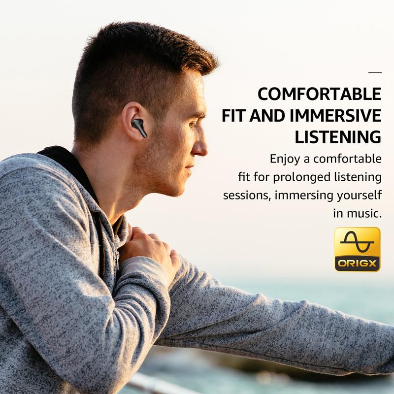 TOZO E2 Wireless Earbuds with Call Noise Cancellation, App Customize 32 EQs, 10mm Drivers with Powerful Bass, 30H Playtime, 2 Mics for Clear Calls, Bluetooth 5.3 Headphones, Comfort Fit in-Ear Headset app control