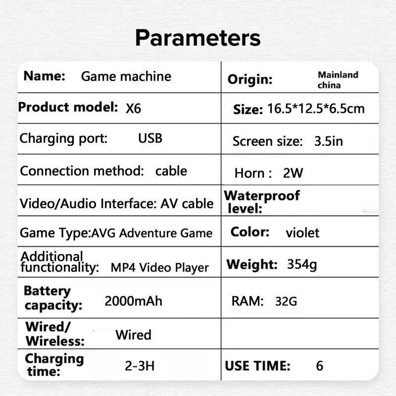 PENGTENG Retro Game Console with 32G Card & Built-in 10000+ Games, 3.5 Inch IPS OCA Full Fit Color Screen Handheld Game Console, USB Rechargeable Portable Gaming Console