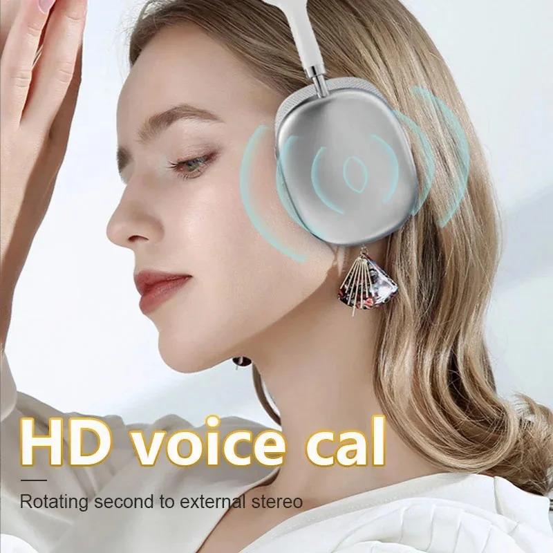 NEW Pro Max Air Wireless Bluetooth Headphones Noise Cancelling Earphones Mic Pods Over Ear Sports Gaming Headset For Apple