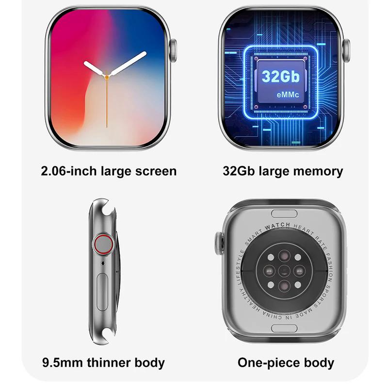 For Apple New Watch 4GB Memory GPS Track Smart Watch Men Watch Series 10 Bluetooth Call NFC Women Smartwatch For IOS Android