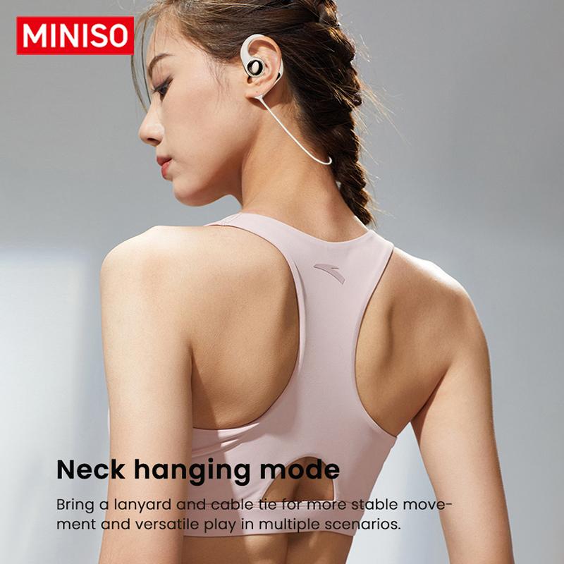 MINISO X81 Open Translation Wireless Bluetooth Headset OWS Ear-hook Sports Earphone Support 148 Languages Real Time Bluetooth Translation Noise Reduction Waterproof HIFI Sound Quality Bag Style Headphones With microphone