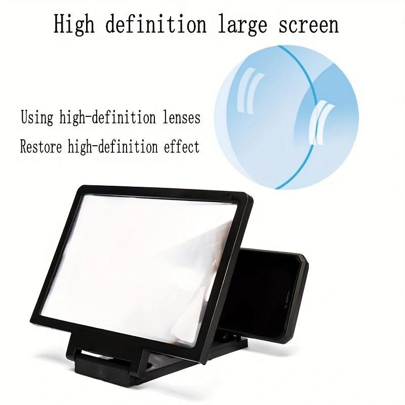 Mobile Screen Amplifier, 1 Count 3D Mobile Video Magnifier, Thoughtful Design, Mobile Screen HD Amplifier, Phone Accessories for Home Office Use