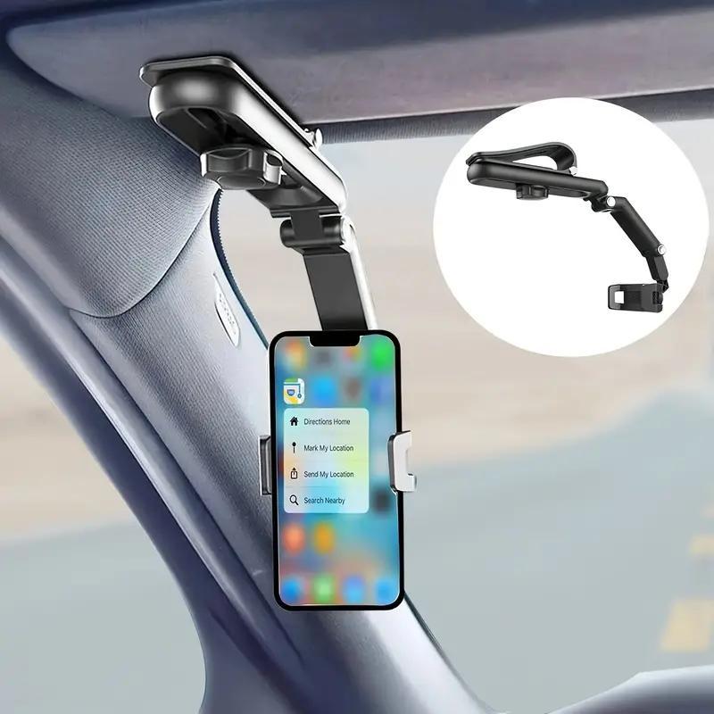 Car Sun Visor Phone Holder, Multifunctional Car Phone Holder, Universal Car Phone Navigation Bracket, Car Interior Accessories