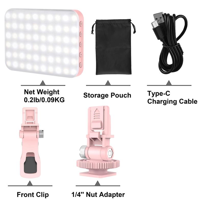 Portable Phone Selfie Light, USB Rechargeable LED Selfie Fill Light Clip, Selfie LED Lights, Suitable for Phone, Tablet & Laptop, Photography Accessories (1 Count)