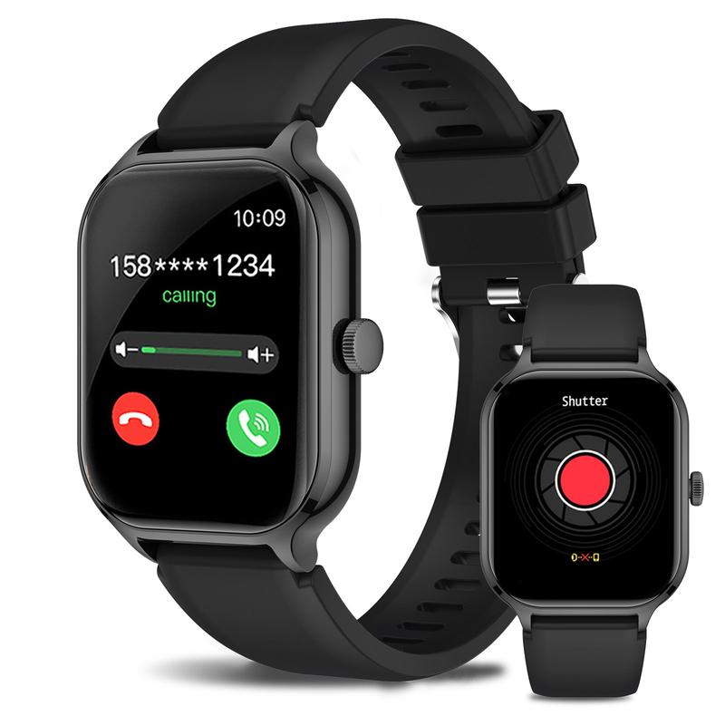 Smart Watch, Wireless Call Dial, Multi Sport Mode, Incoming Call Alert & Rejection, Message Alert View, Multiple APP Alerts, Suitable for Men & Women, Sports Watch, Custom Wallpaper, Compatible with iPhone Andriod