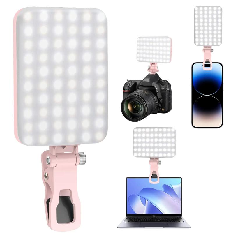 Portable Phone Selfie Light, USB Rechargeable LED Selfie Fill Light Clip, Selfie LED Lights, Suitable for Phone, Tablet & Laptop, Photography Accessories (1 Count)