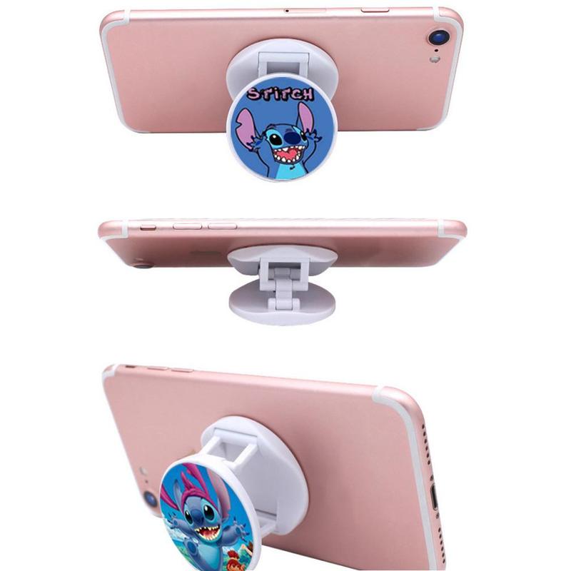 DISNEY Random Pattern Phone Holder, Portable & Foldable Cartoon Design Phone Stand, Universal Phone Accessories for Home Office Travel