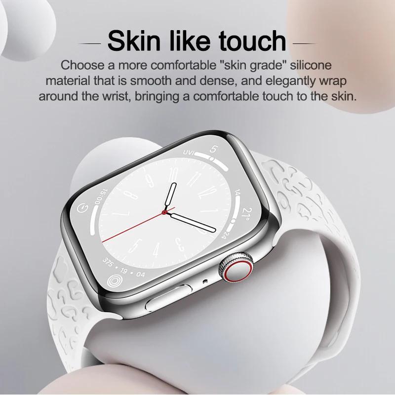 Solid Color Silicone Watch Band (Band Only), 1 Count Breathable Sport Watch Band for Apple Watch Ultra Ultra2 S10 S9 S8 7 6 5 SE, Smart Watch Accessories