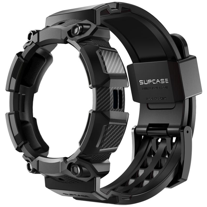 SUPCASE [Unicorn Beetle Pro] Series Case for Galaxy Watch Active 2   Active   6   5   4   3  [46mm,45mm,44mm,42mm,40mm], Rugged Protective Case with Strap Bands