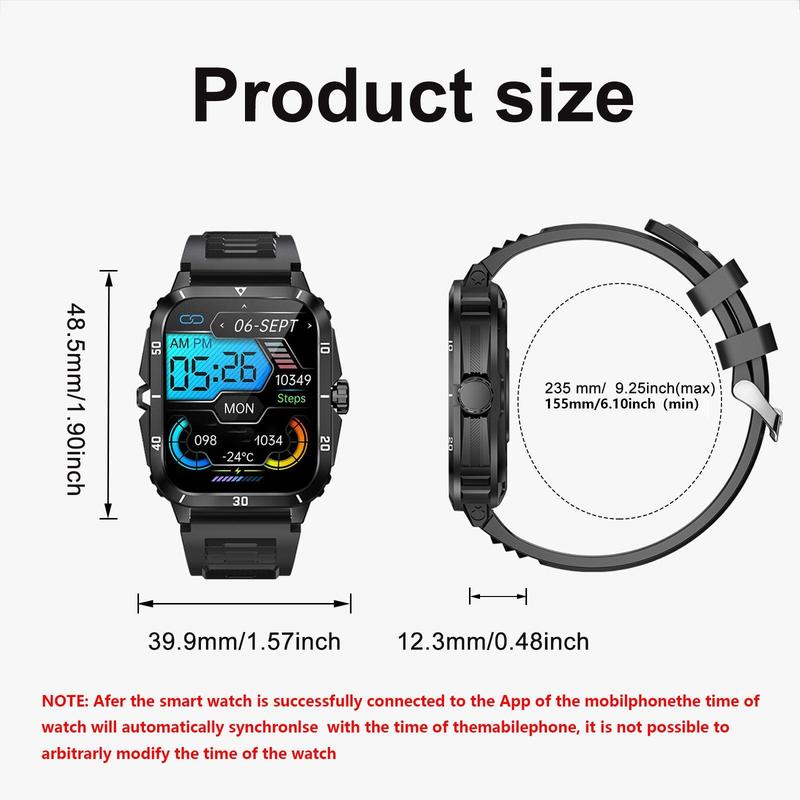 Multifunctional Smart Watch, Fashionable Digital Watch with Multi-Sport Modes & Weather Forcast, Waterproof Sports Watch for Women & Men