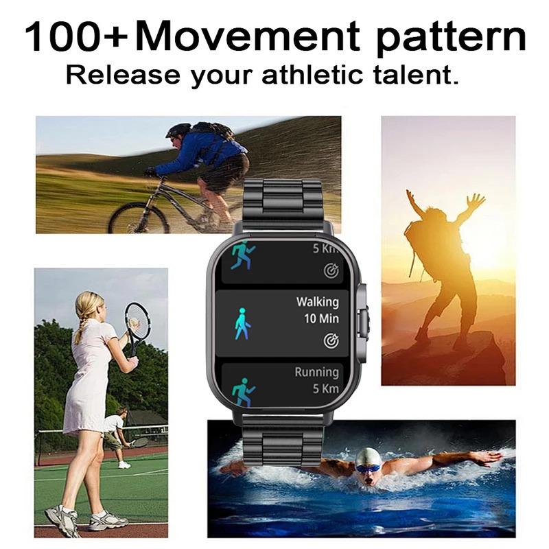 2024 Smart Watch 2 in 1 With Earphone Smartwatch Bluetooth Call Men Watch GPS Track Heart Rate Monitor Play Music SmartWatch