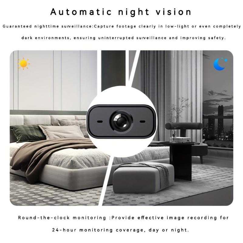 [Fast Arrival] X6 Mini Security Camera - Real-Time Monitoring, Infrared Night Vision, Motion Detection, Easy Install Indoor Nanny & Pet Camera