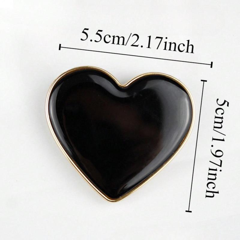 Heart Design Phone Holder, Solid Color Phone Holder, Retractable Heart-shaped Support Suitable for Mobile Phones & Tablets