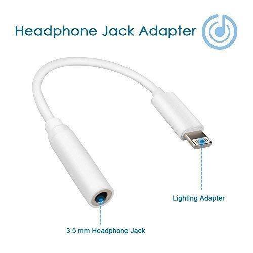 Lightning to 3.5 mm Headphone Jack Adapter iPhone 3.5mm Headphones Earphones Aux Audio Dongle Adapter Compatible for 14 13 12 11 XS XR X 8 7, Support All iOS Cable