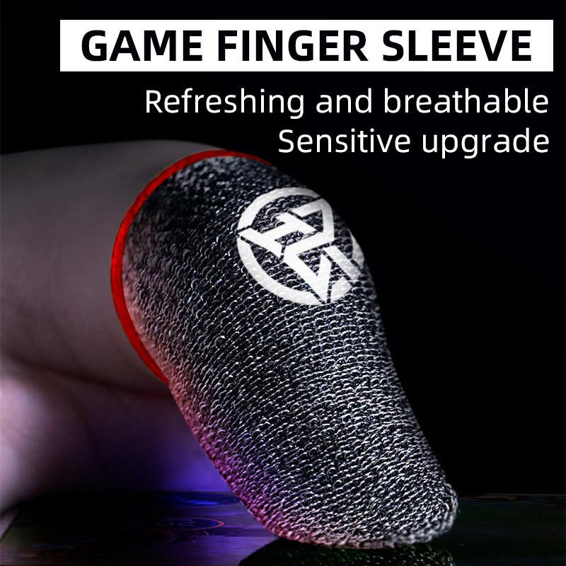 Luminous Gaming Finger Sleeves, 5 Pairs Glowing Thumb Finger Fingertips, Finger Covers for PUBG Mobile Games