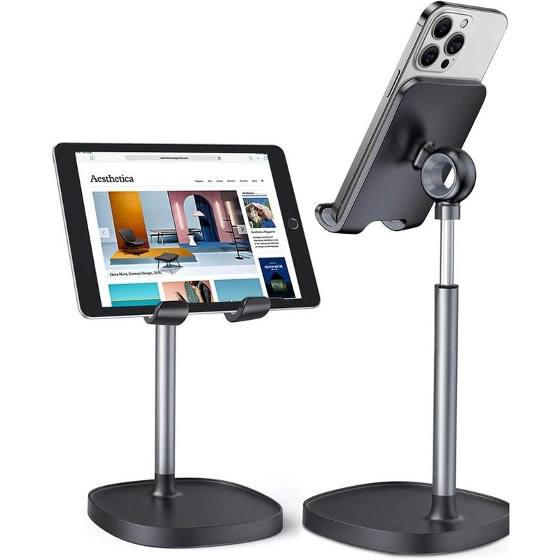 Cell Phone Stand Adjustable Phone Holer Computer Office Desk Accessories for iPhone 16 HolderAll Mobile Phones Pad Protection