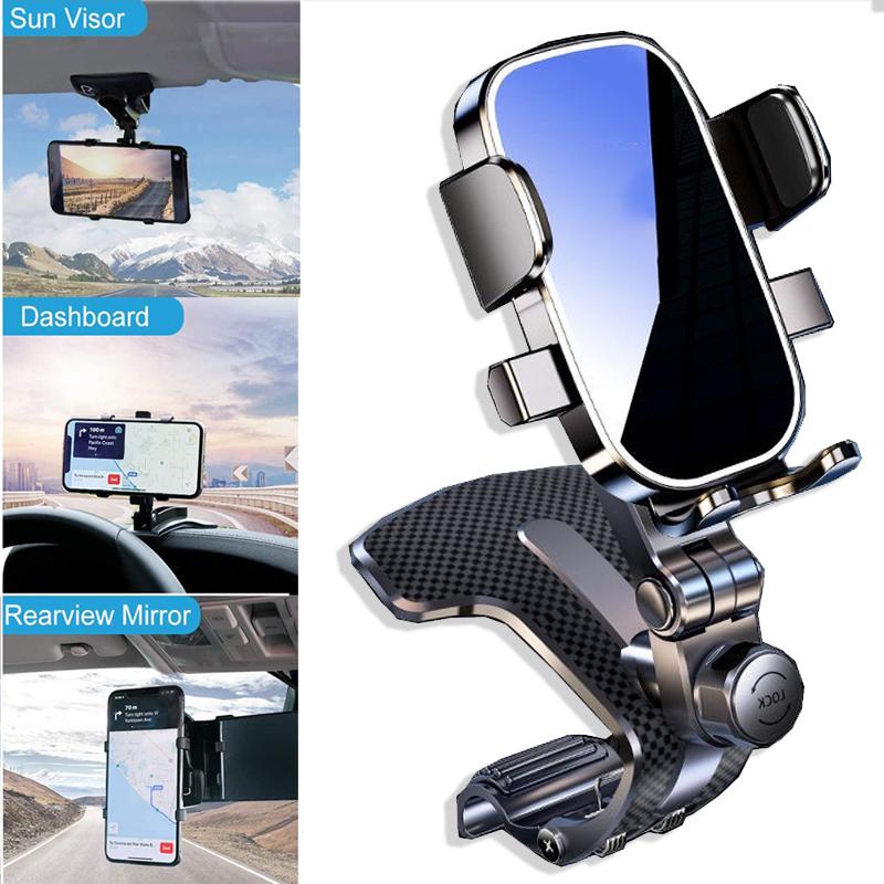 Car Phone Holder Mount,Cell Phone Mount for Dashboard Visor Clip Truck Accessories Cradle Dash Stand for iPhone 16 Pro Max 15 14 13 Android,and 4 to 7