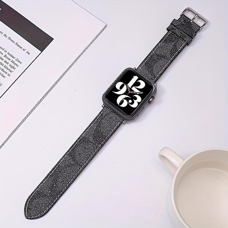 New Releases-Luxury Watch Bands Compatible with Apple Watch Band 38mm 40mm 41mm 42mm 44mm 45mm, Designer Retro Leather Band Strap Classic Band Buckle for iWatch Series SE 8 7 6 5 4 3 2 1 Accessories Wearable Clip Steel