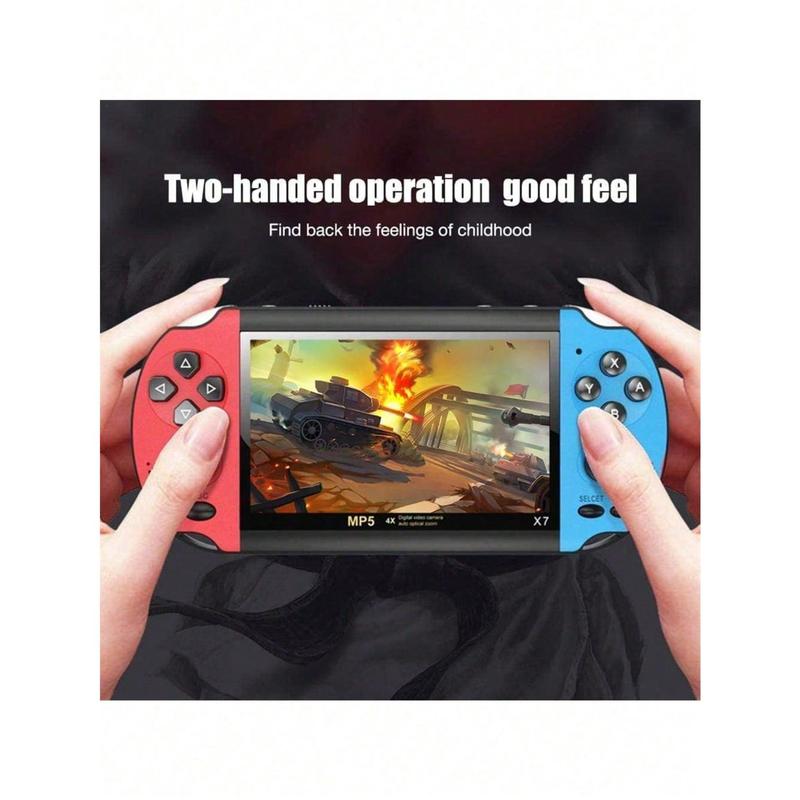 X7 Handheld Game Console More Than 2,000 Popular Games 8GB The X7 Plus Game Console Supports Eight Emulators Which Can Be Connected To TV Video Playback Music Playback Game Download Recording Etc. Via E-Book. Smart Camera MP5 Handheld Game Console, Christ