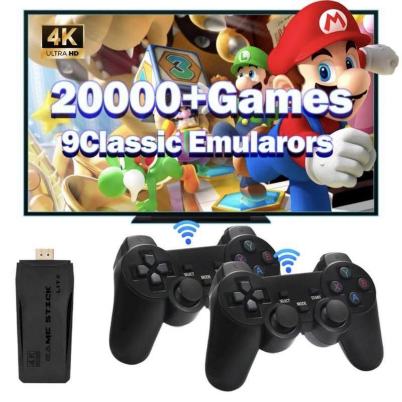 20000 Classic Games Retro video game console 4k TV HD 2 wireless gamepad joysticks gaming  controller Mini Handheld