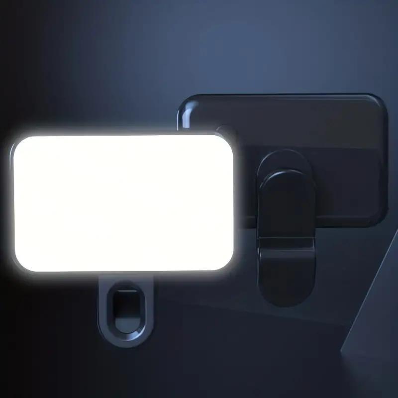 Clip-on Selfie Light, Mini Portable Clip-on Fill Light for Phone & Computer, Suitable for Makeup, Live Streaming, Web Conferencing, Video Calling & Selfies