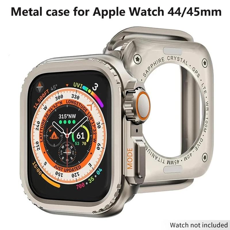 Smart Watch Protective Case, 1 Count Fashion Smart Watch Protective Cover, Wearable Accessories Compatible with Apple Watch 9 8 7 6 5 4 SE 44mm 45mm